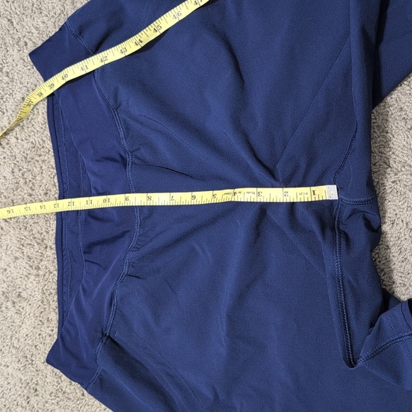 Lands End Long 9" Board Shorts Deep Sea Navy Blue Size 10 - Picture 8 of 12